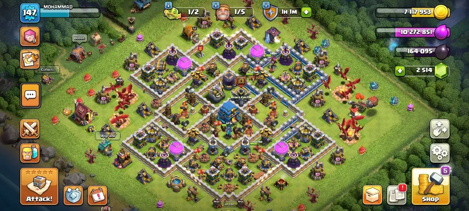 اکانت کلش آف کلنز|کنسول، بازی ویدئویی و آنلاین|مشهد, هفده شهریور|دیوار