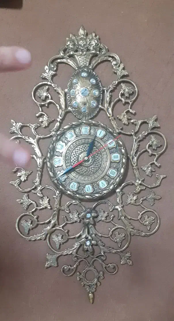 ساعت دیواری برنجی درحدنو|ساعت دیواری و تزئینی|ابهر, |دیوار