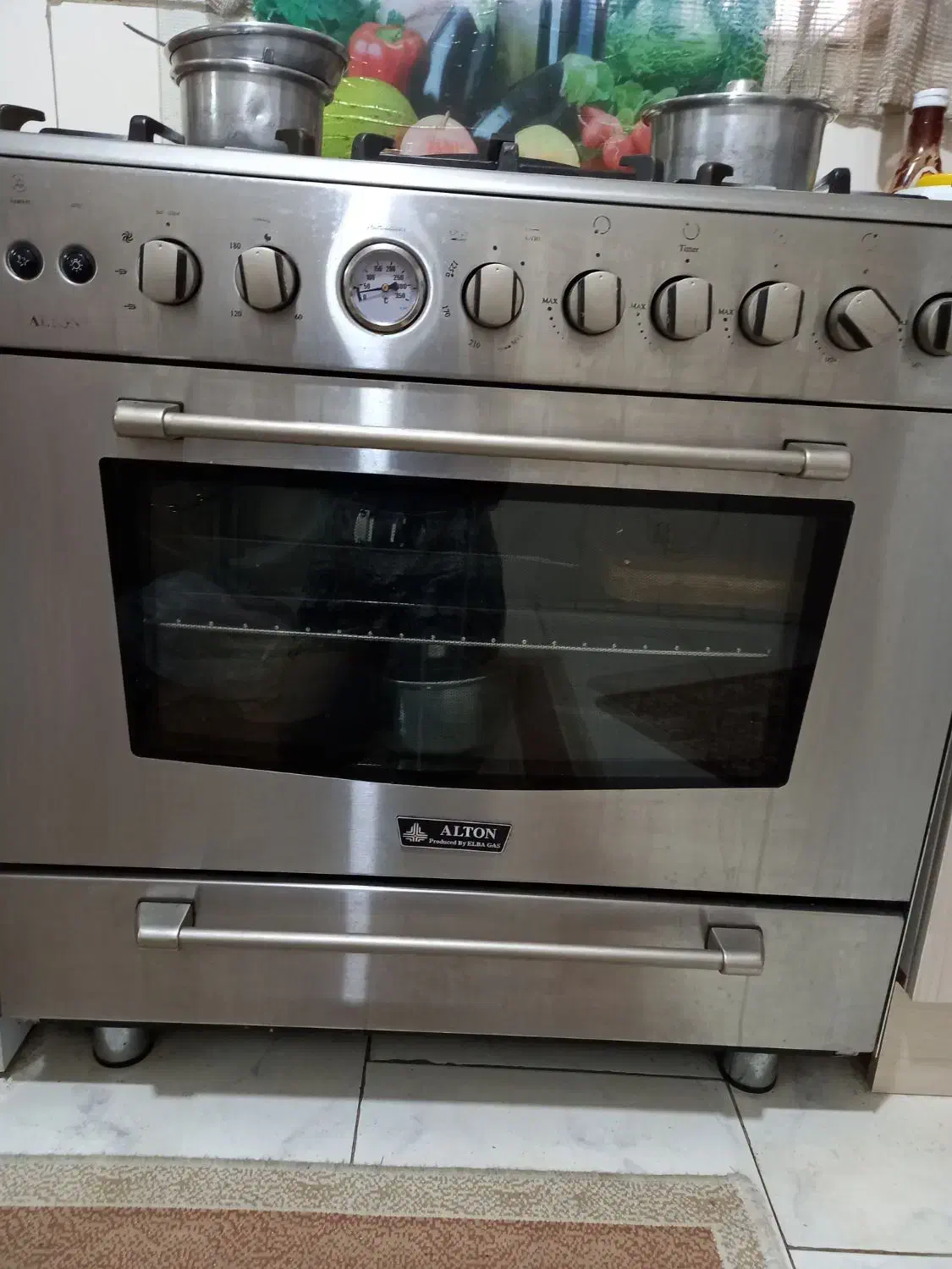 اجاق گاز فر تمام استیل آلتون|اجاق گاز و لوازم برقی پخت‌وپز|تهران, دستغیب|دیوار