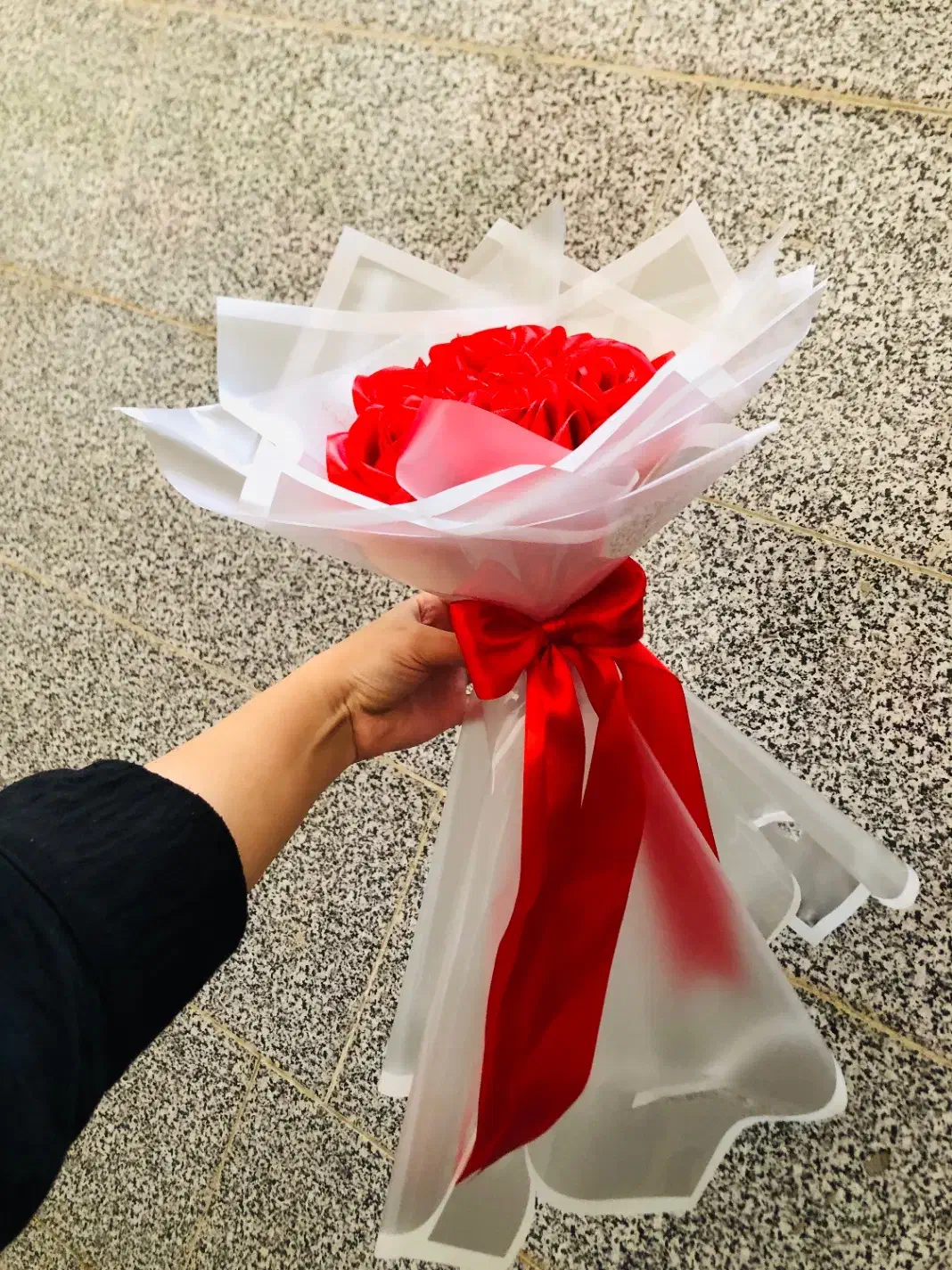 گل روبانی/بوکت پروانه/کادو زیبا و خوشکل|گل مصنوعی|رشت, یخسازی|دیوار