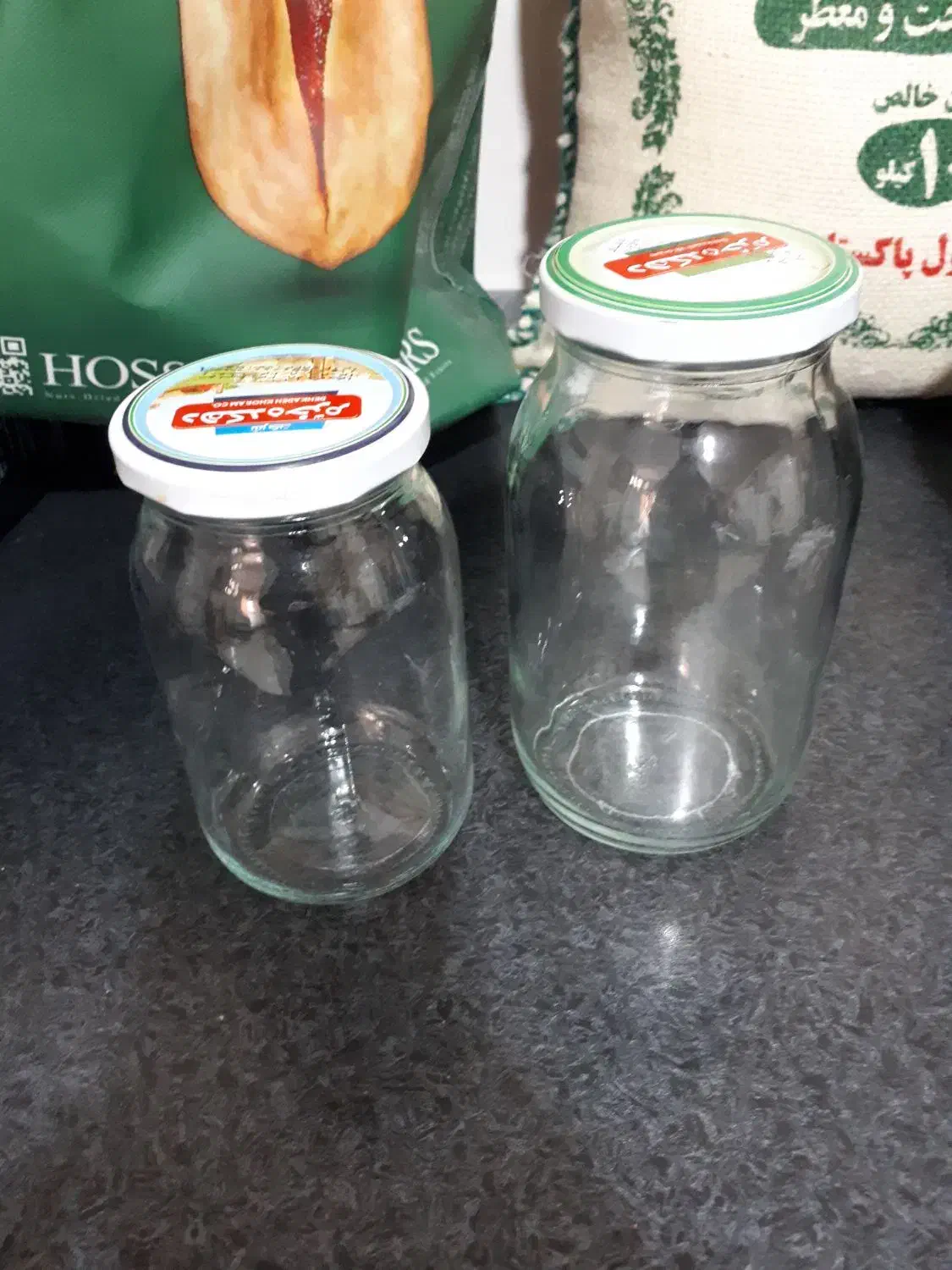شیشه خالی سس رب مربا وکشک|ظروف نگهدارنده، پلاستیکی، یک‌بارمصرف|مشهد, گلبرگ شمالی|دیوار
