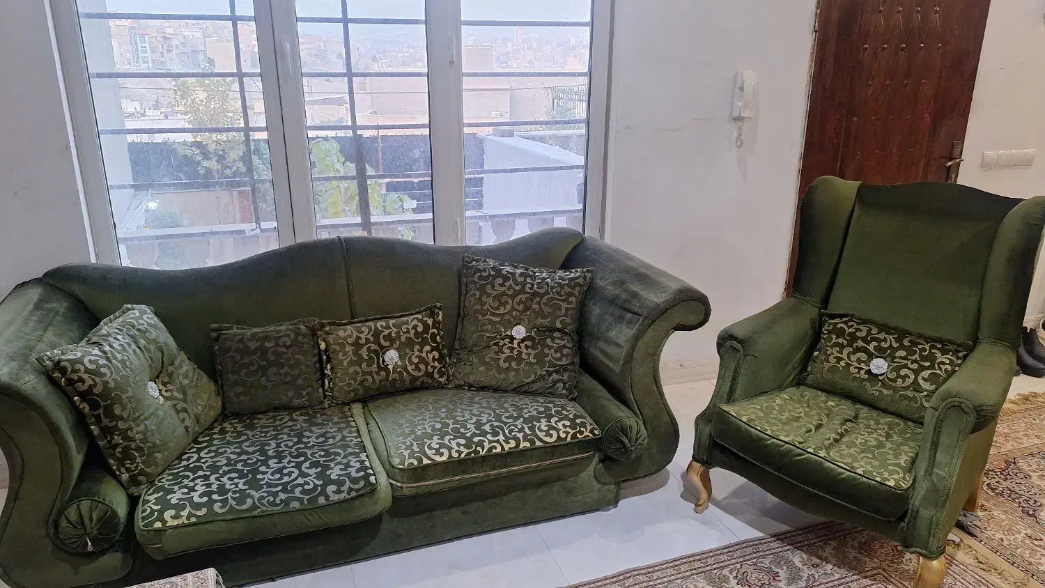 مبل هفت نفره ترک با میز ناهار خوری 6نفره|مبلمان خانگی و میز عسلی|بومهن, |دیوار