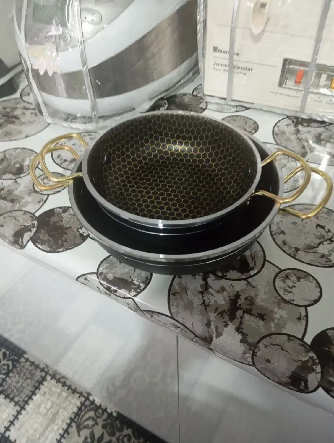 دوتا ماهیتابه باهم ۶۰۰|ظروف پخت‌وپز|بیرجند, |دیوار