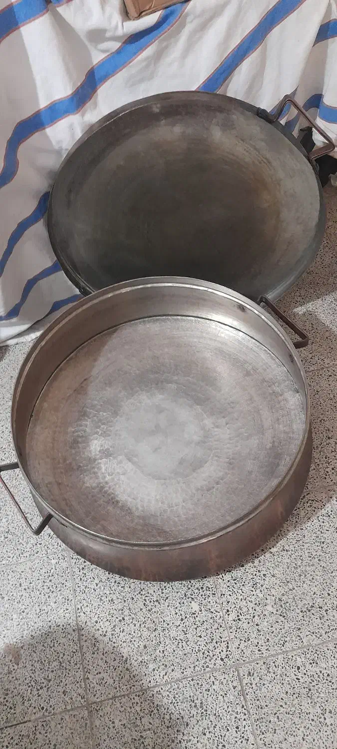 قابلمه مسی قدیمی  تمیز ۱۳.۵۰۰کیلو|کلکسیون اشیاء عتیقه|رامشه, |دیوار