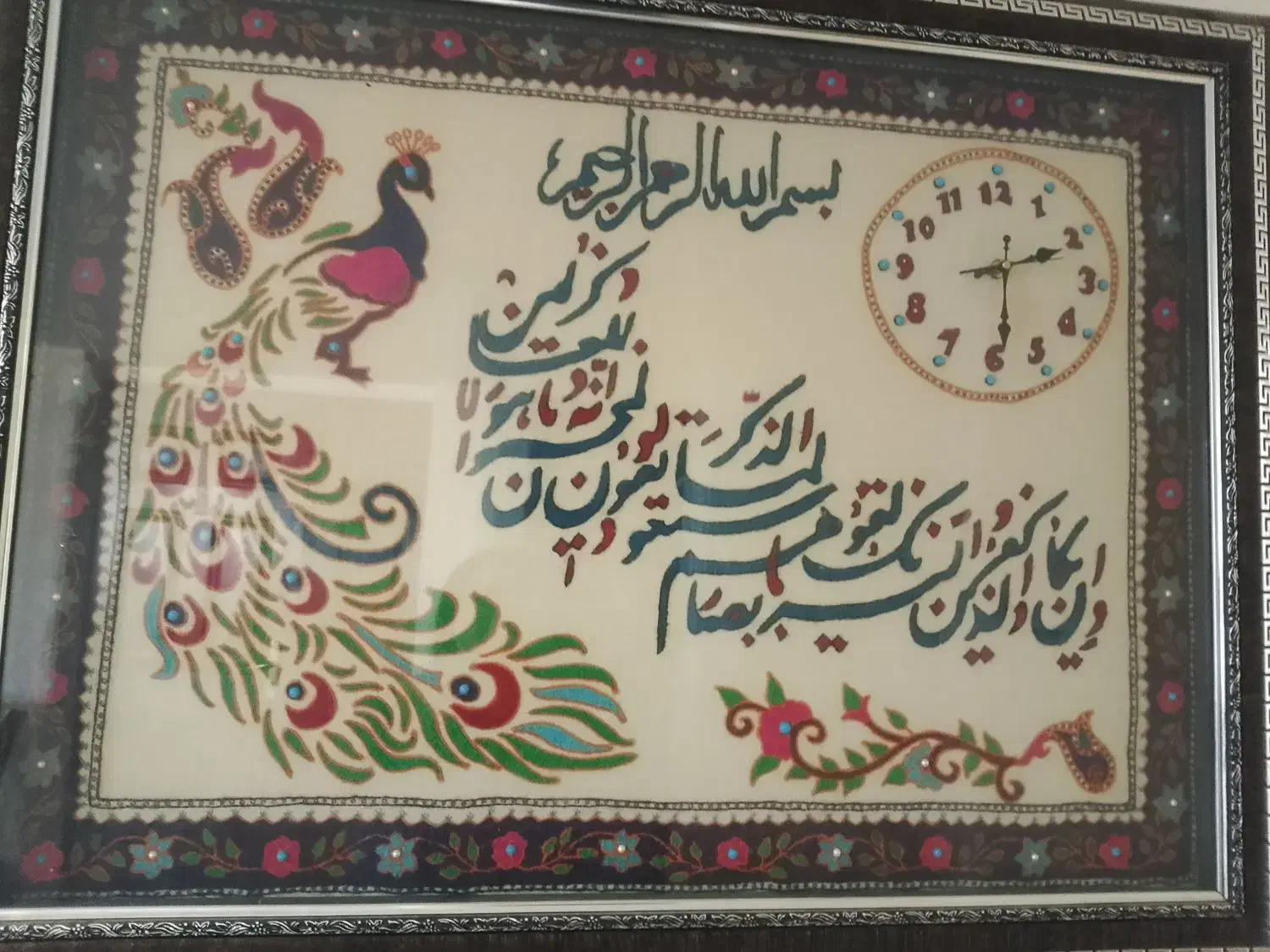 تابلو بزرگ ساعت پته|تابلو، نقاشی، عکس|کرمان, |دیوار