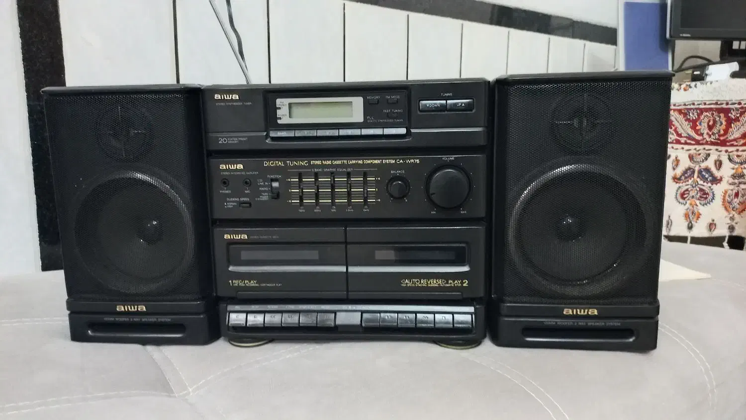 رادیو ضبط آیوا ژاپن|سیستم صوتی خانگی|قم, انسجام|دیوار