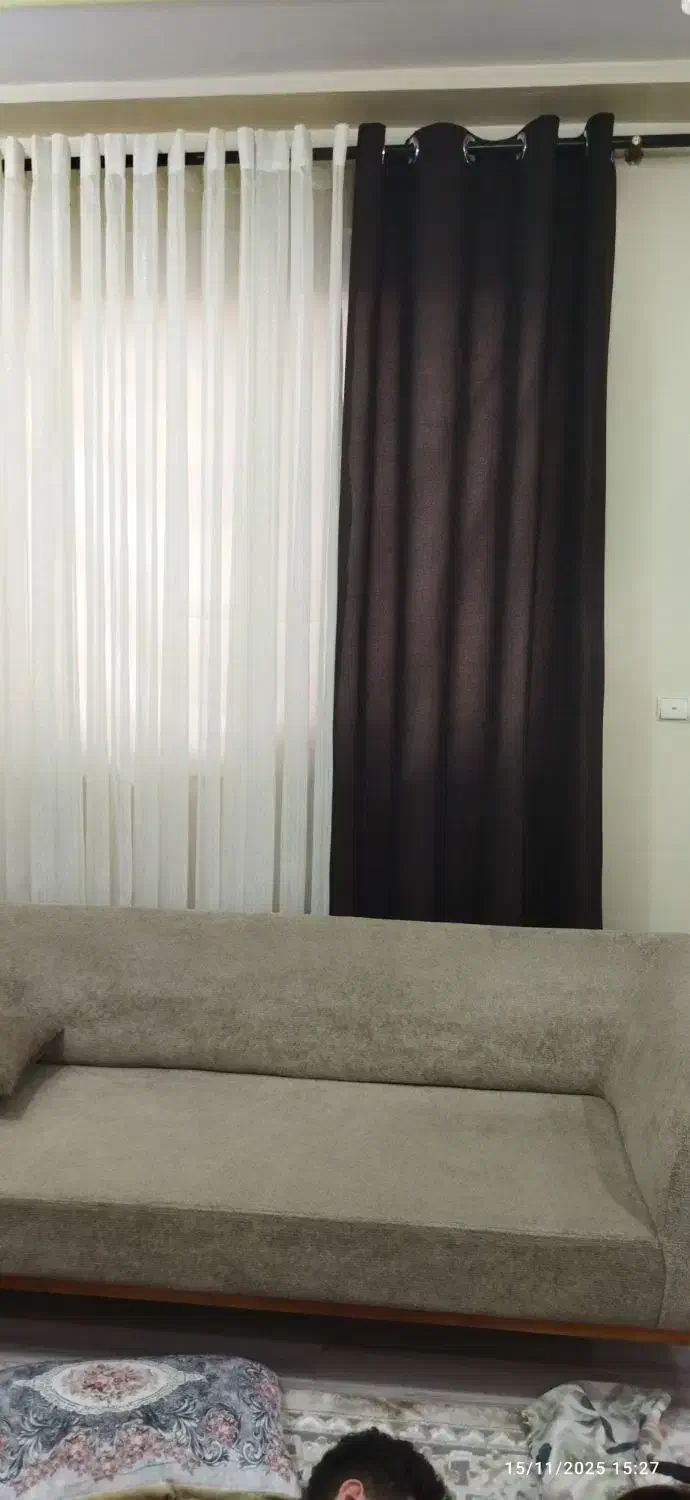 پرده پانچی کنفی ۸حلقه|پرده، رانر، رومیزی|لاهیجان, بازکیاگوراب|دیوار