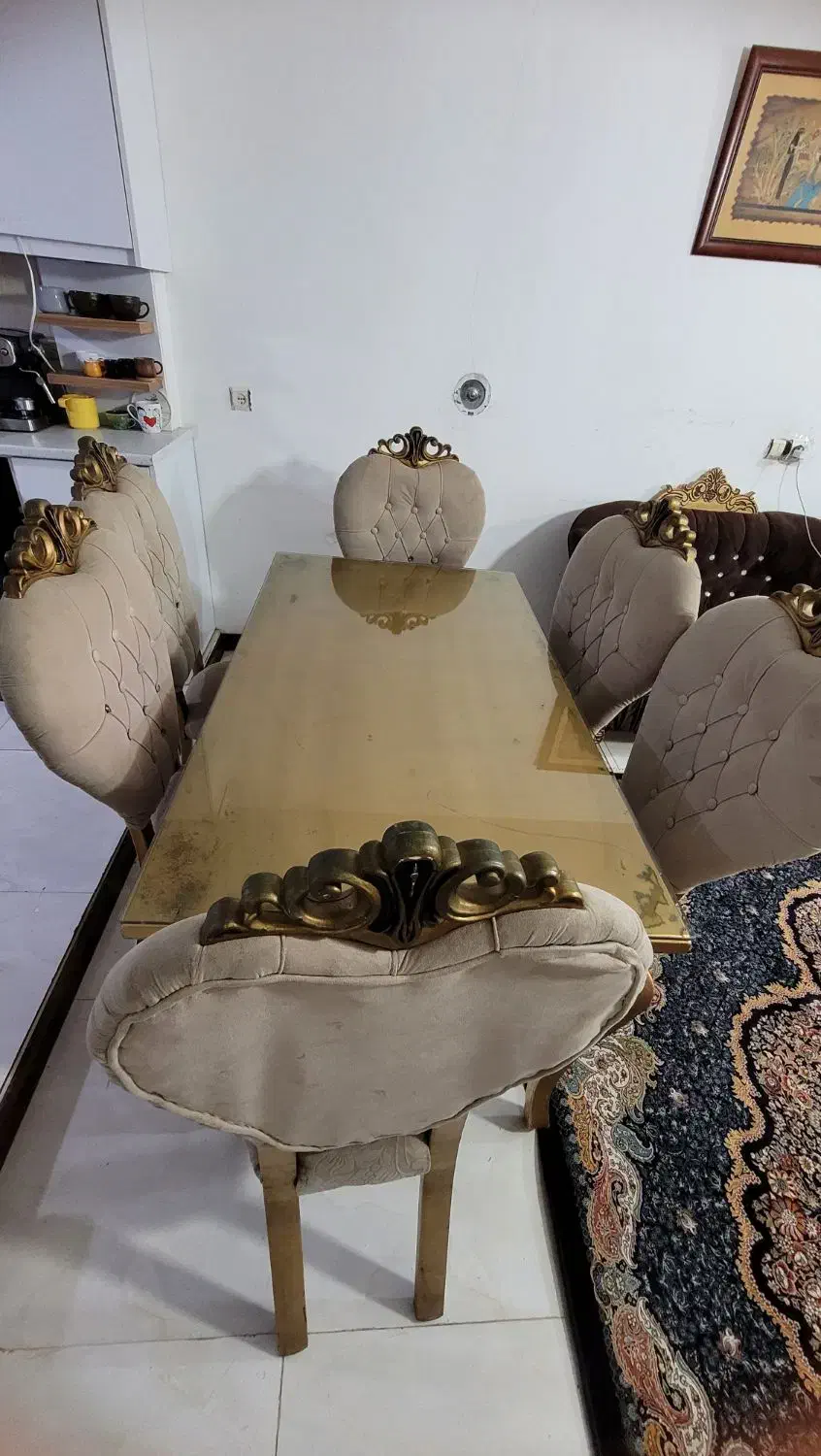 میز نهار خوری|میز و صندلی غذاخوری|گرمسار, |دیوار