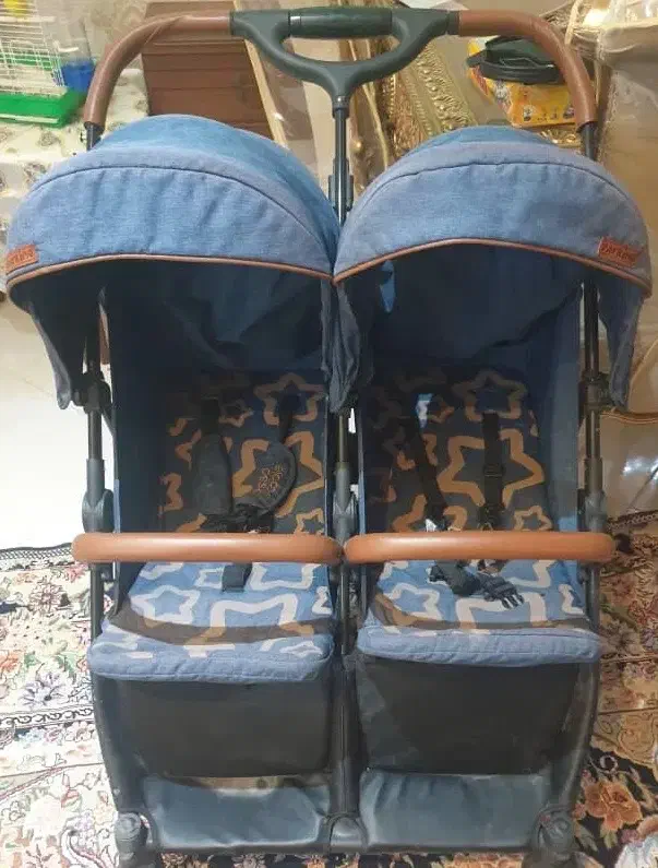 کالسکه دوقلو برند پاترینو|کالسکه و لوازم جانبی|قم, جهان بینی|دیوار