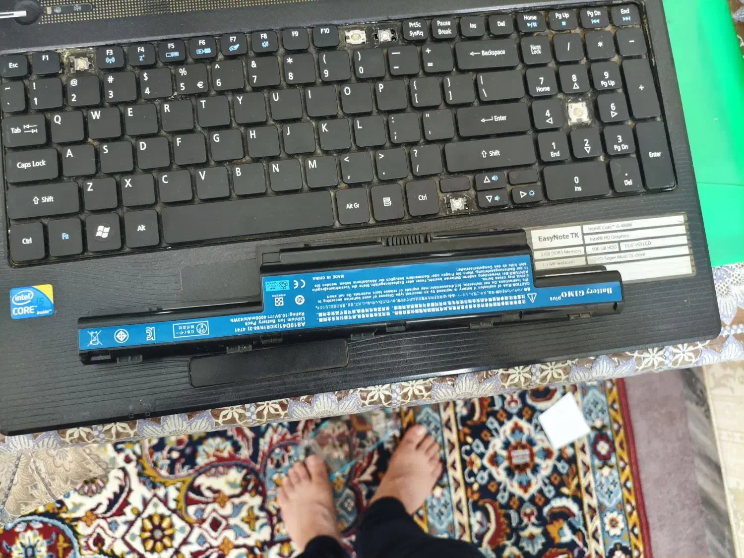 لپ‌تاپ ایسر پاکارد بل اف|رایانه همراه|لنجان, |دیوار