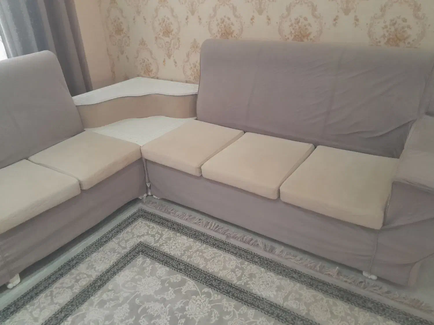 مبل ال هفت نفره|مبلمان خانگی و میز عسلی|پرند, فاز ۳|دیوار