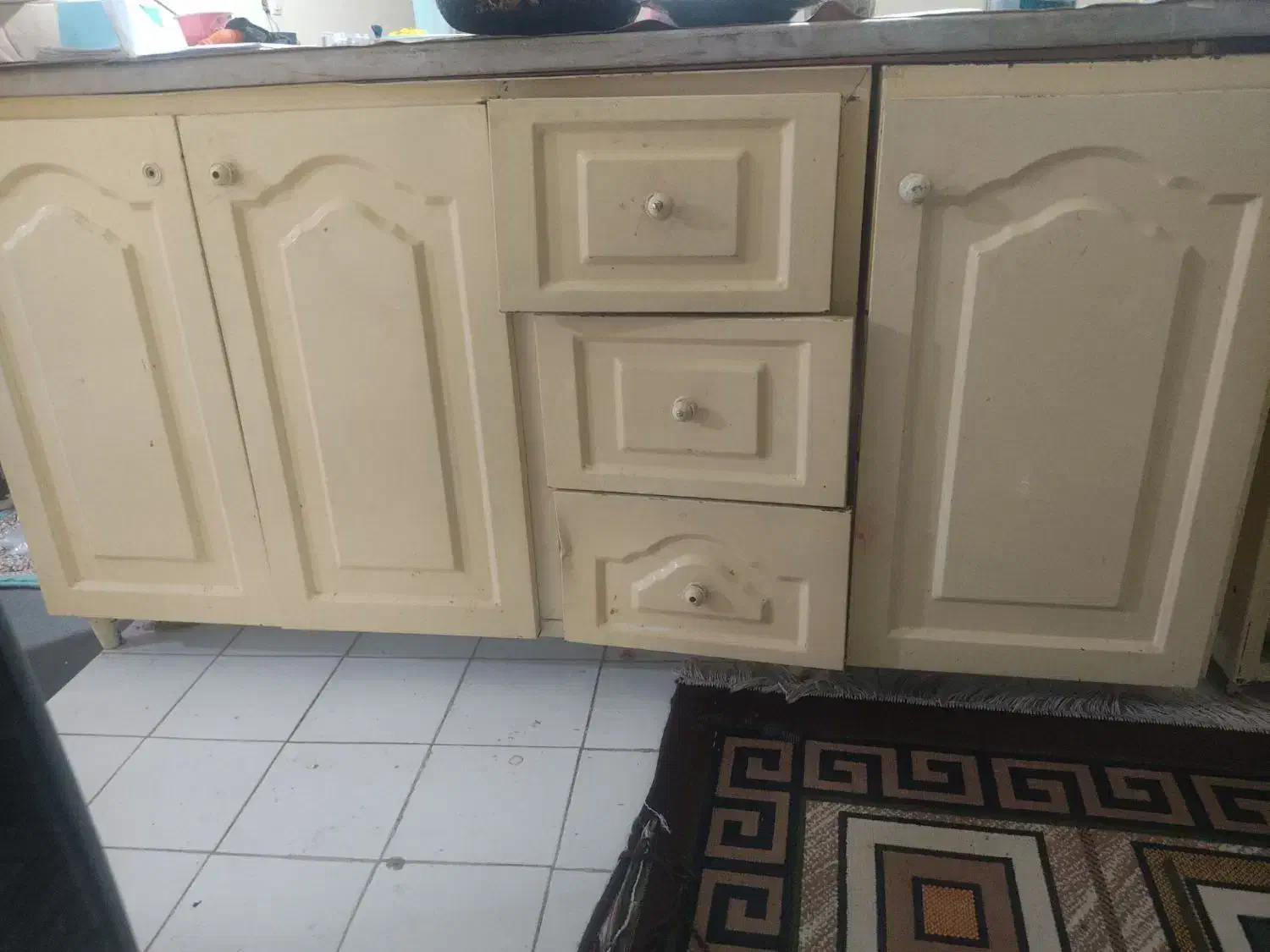 کابینت فلزی به همراه سینک با تخفیف|مصالح و تجهیزات ساختمان|بم, |دیوار