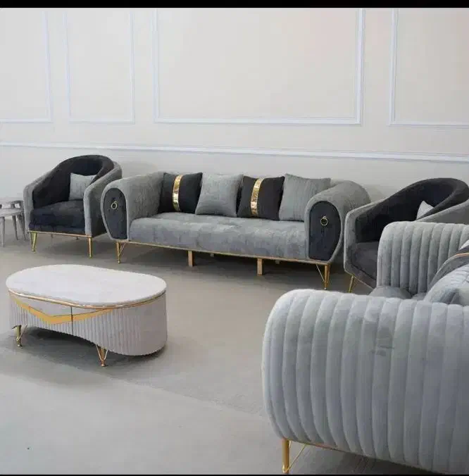 مبلمان مدل شال طلا کد9808|مبلمان خانگی و میز عسلی|بروجن, |دیوار