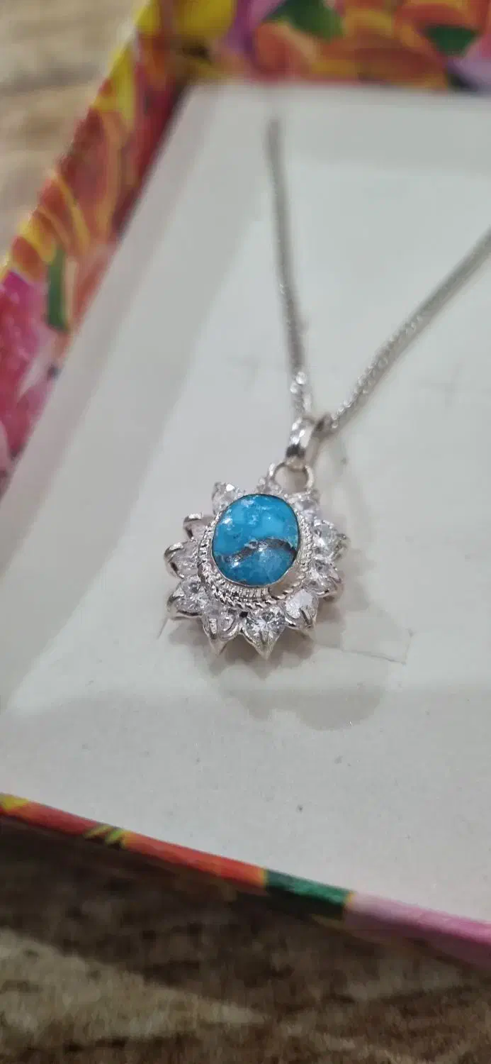 گردنبند فیروزه نیشابور|جواهرات|رامسر, |دیوار