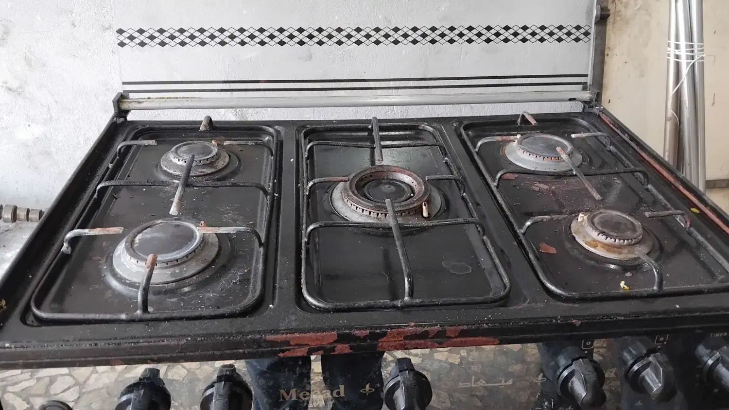 گاز پنج شعله سالم|اجاق گاز و لوازم برقی پخت‌وپز|رشت, کوی جام جم|دیوار
