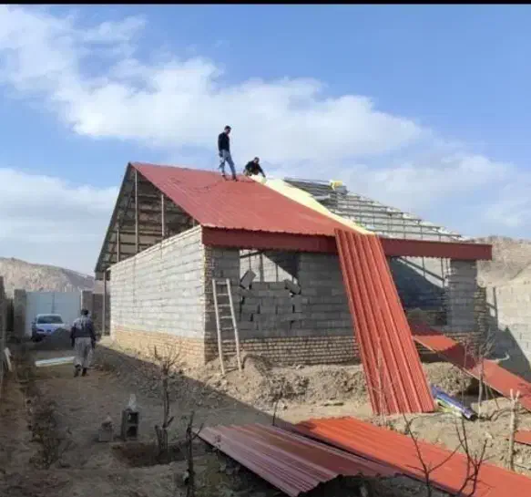 سقف شیبدار ورق گالوانیزه پلی کربنات فایبرگلاس|خدمات پیشه و مهارت|مشهد, سمزقند|دیوار