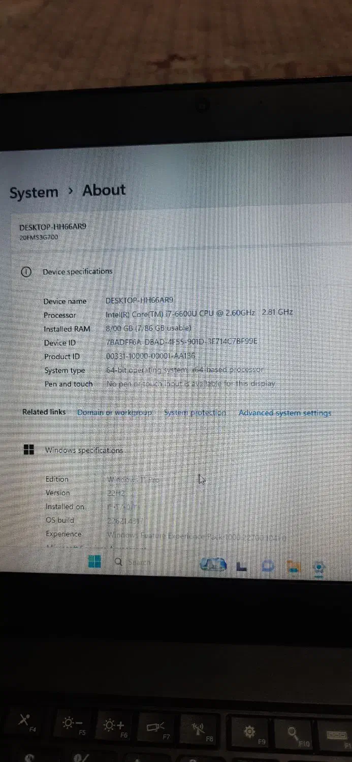 لپ تاپ لنوو t460 i7 6600u|رایانه همراه|قم, نیروگاه|دیوار
