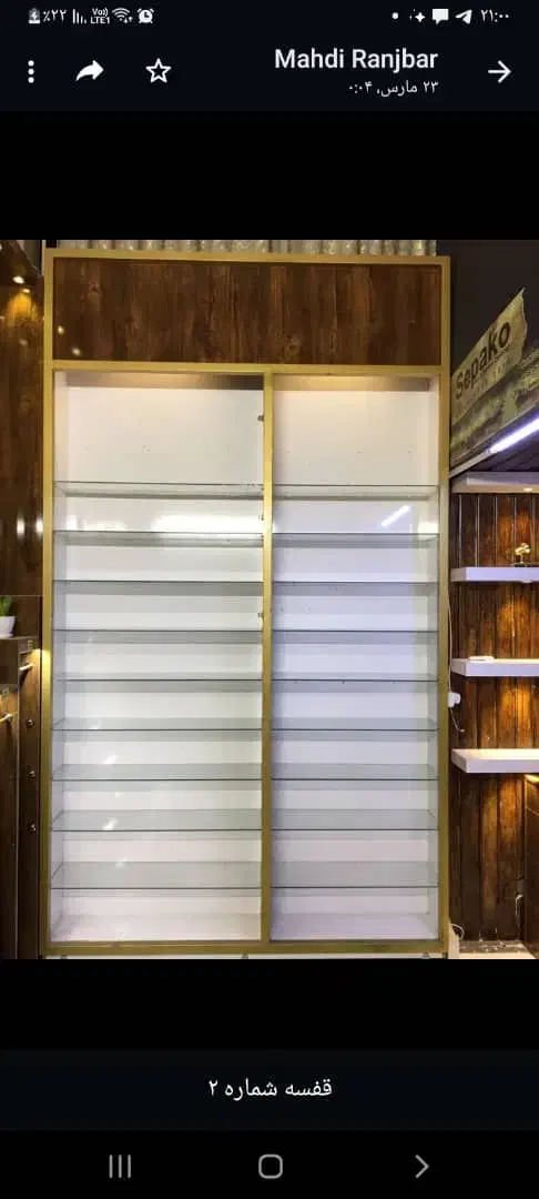 قفسه مخصوص دکور|کتابخانه، شلف، قفسههای دیواری|سبزوار, قصبه اب یمین|دیوار