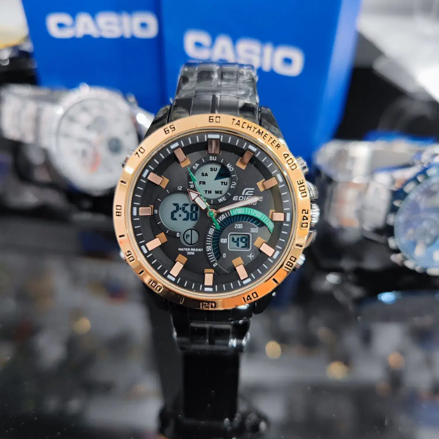 ساعت مچی کاسیو ادیفایس دوزمانه ضد آب|ساعت|همدان, |دیوار