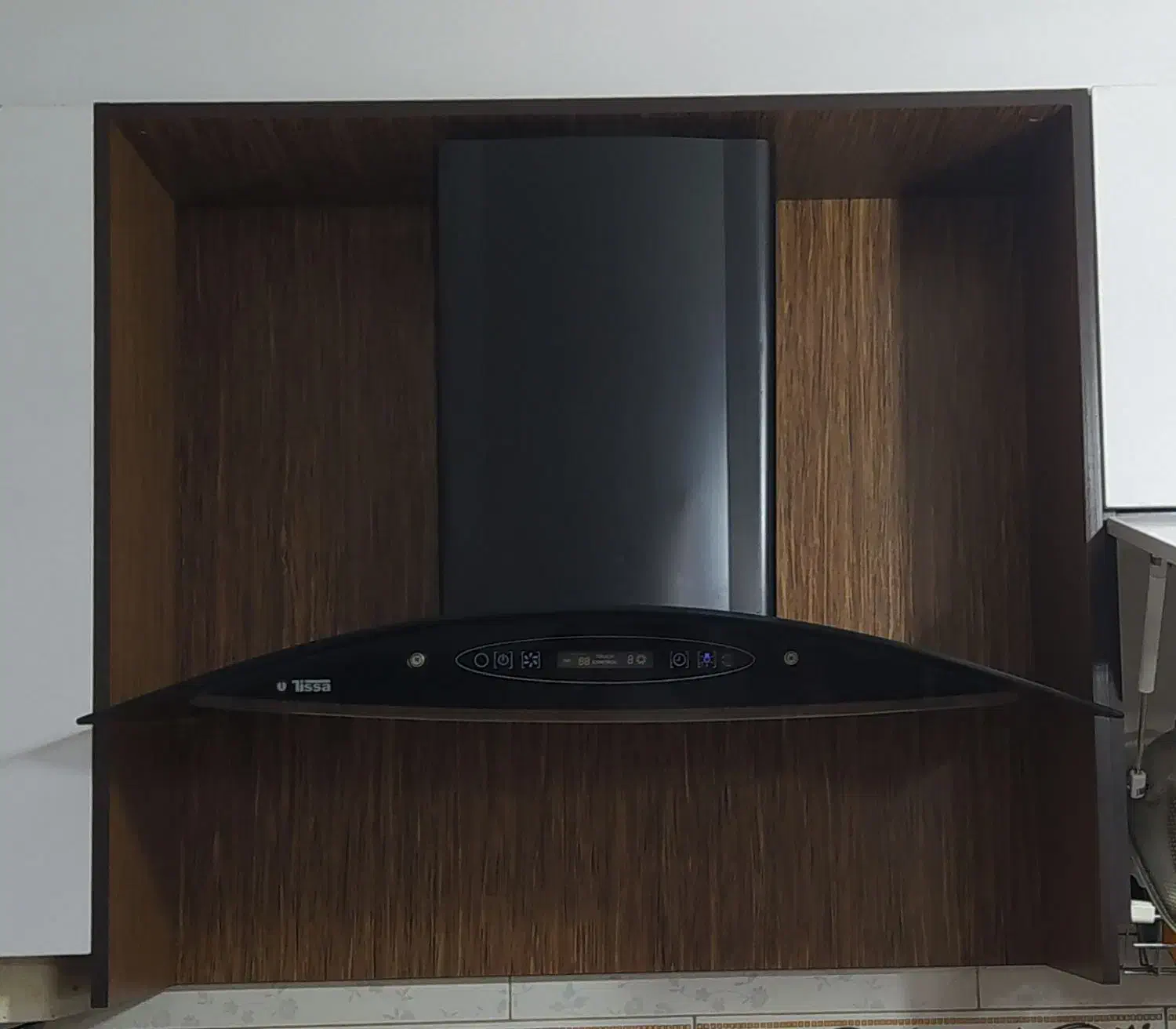 هود آشپزخانه شیشه ای لمسی کنترل از راه دور|هود|کبودرآهنگ, |دیوار