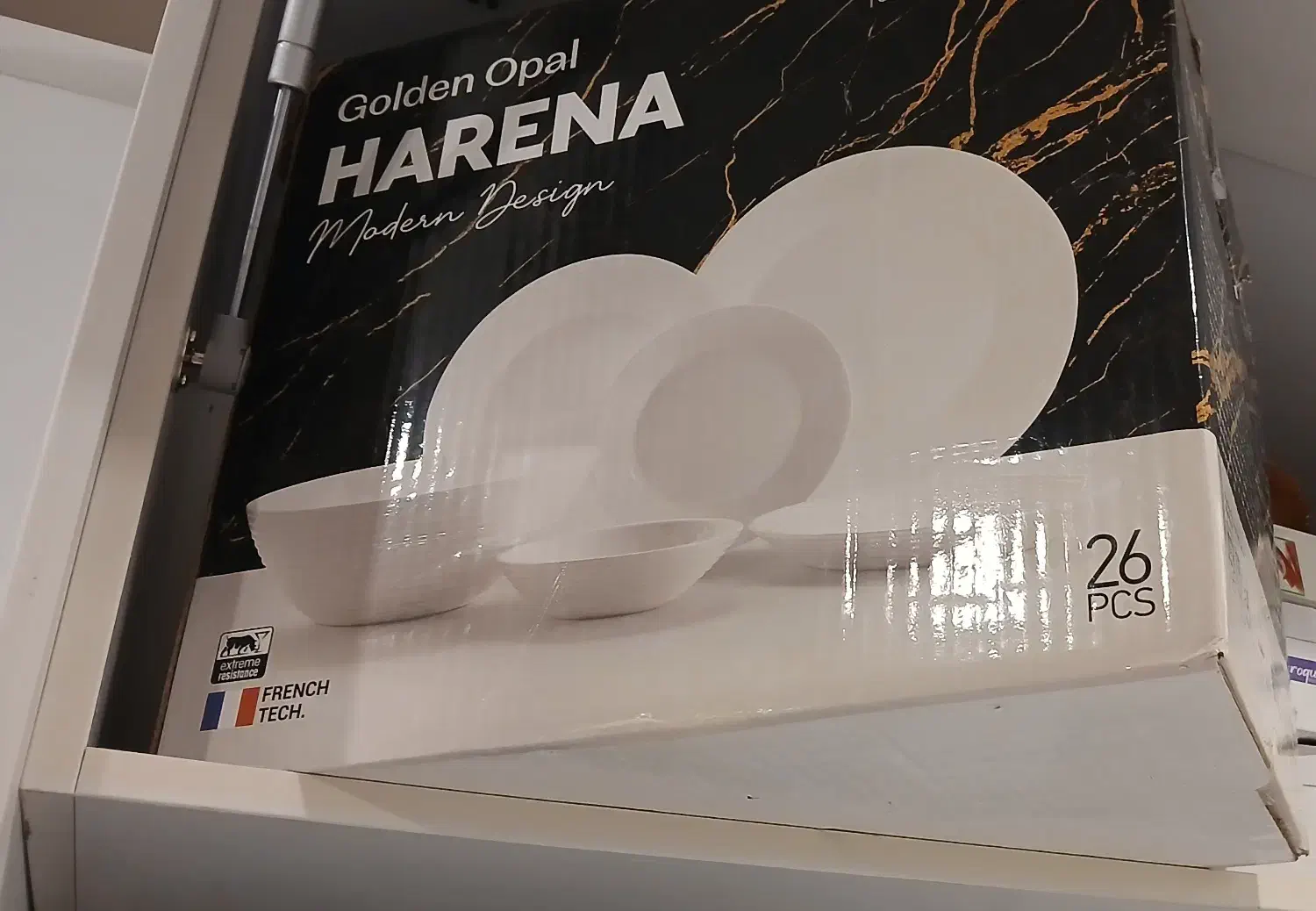 سرویس 26 تکه هارنا گلدن اپال سفید مینیمال|ظروف سرو و پذیرایی|تهران, شهران شمالی|دیوار