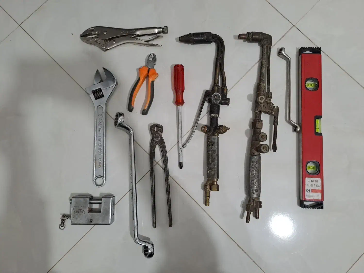 سرپیک آچار تراز قفل سیم چین گاز انبر انبر قفلی|ابزارآلات|کرج, بنیاد|دیوار