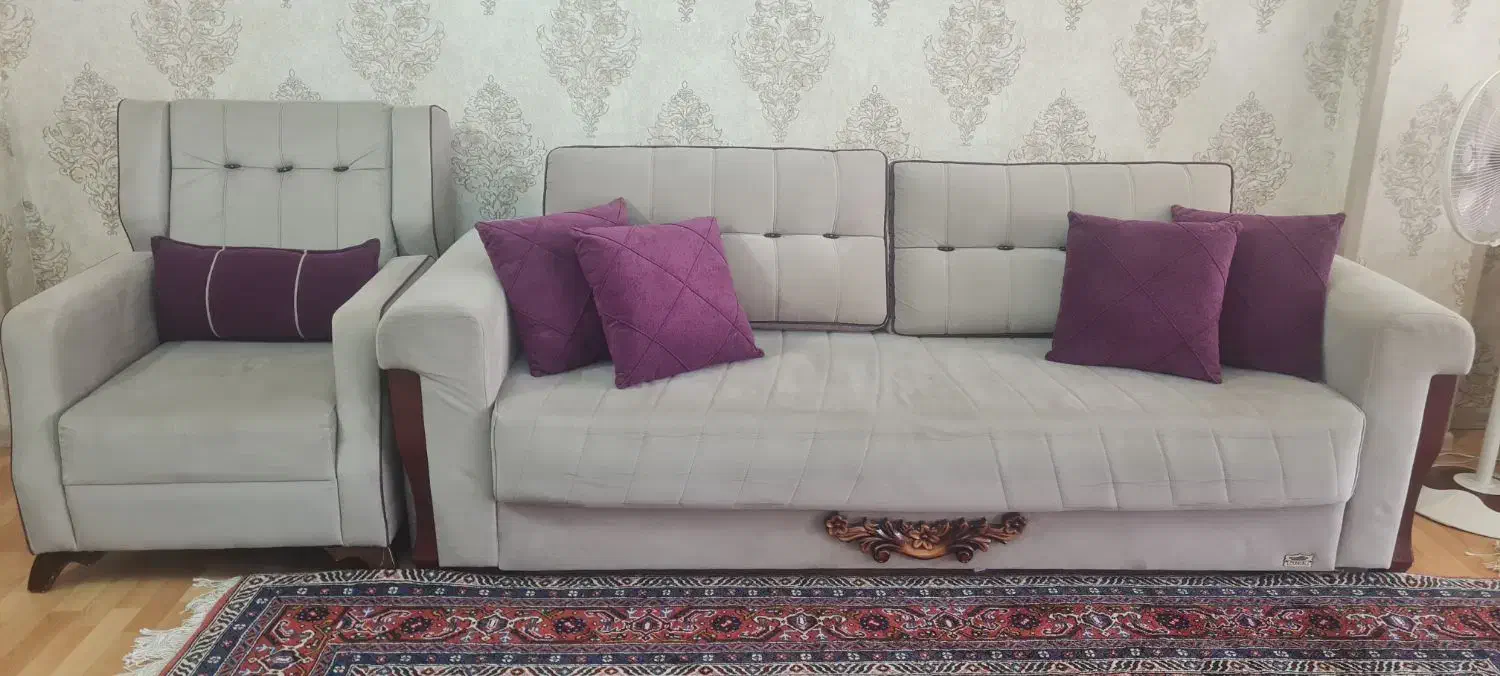 مبل راحتی تخت شو در حد و زیبا|مبلمان خانگی و میز عسلی|اردبیل, |دیوار