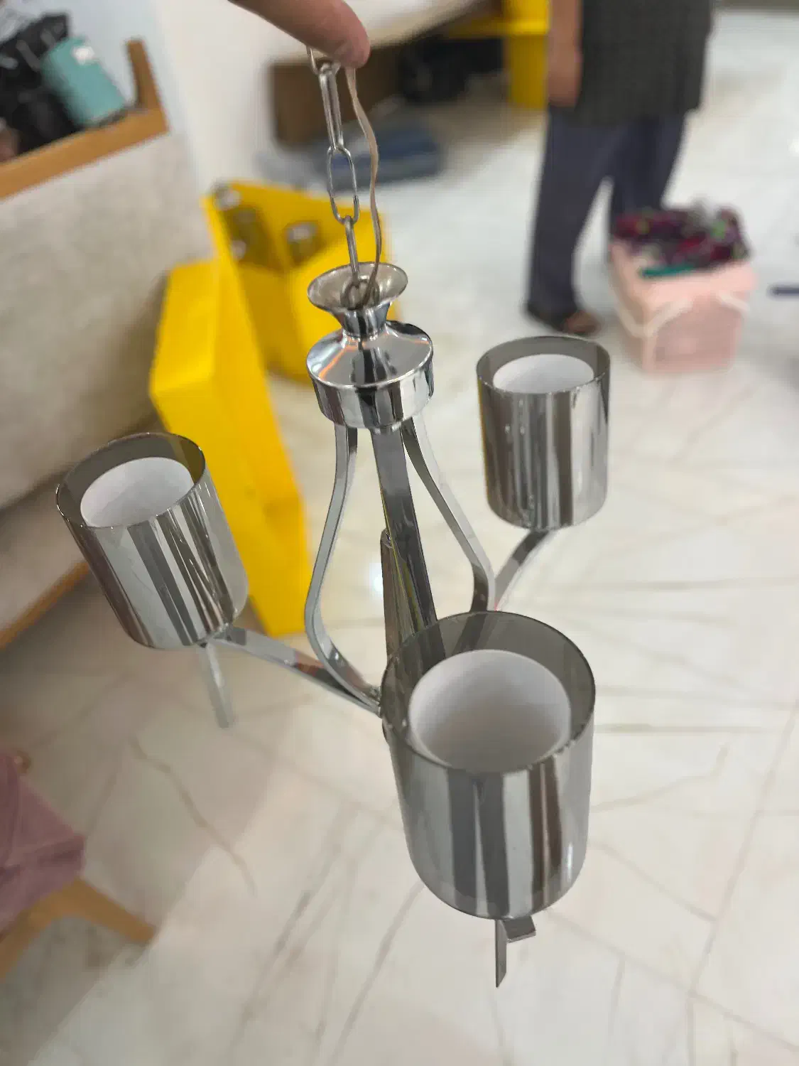 لوستر کاملا سالم و نو|لوستر و چراغ آویز|گلستان (تهران), |دیوار