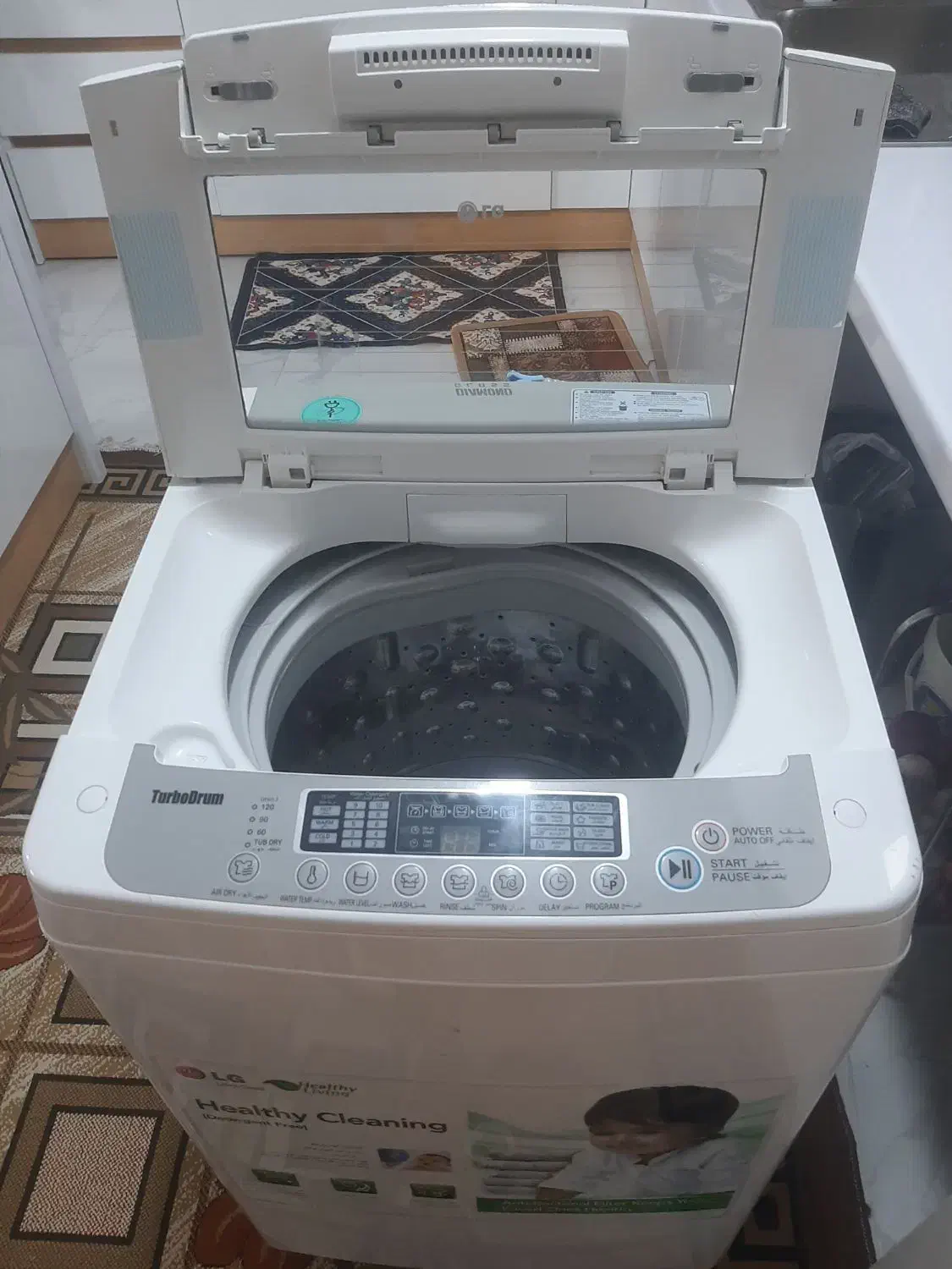 لباسشویی ال جی درب بالا|ماشین لباسشویی و خشککن لباس|شیراز, کوشک میدان|دیوار