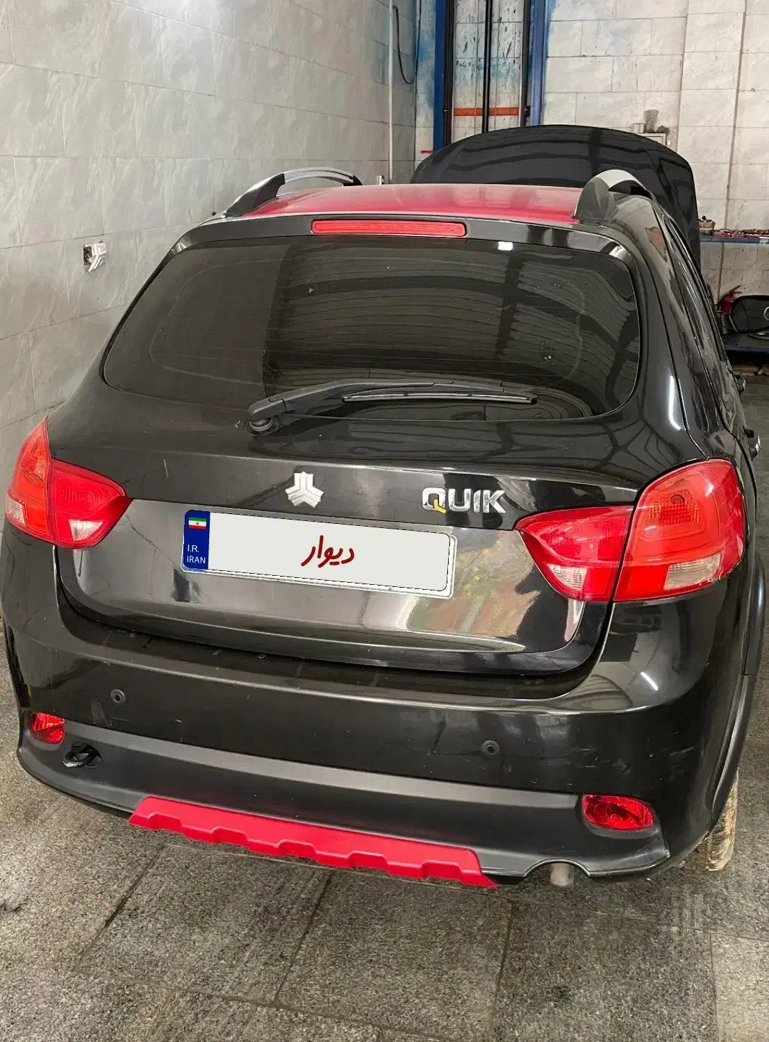 کوییک R مشکی قرمز|خودرو سواری و وانت|گرگان, |دیوار