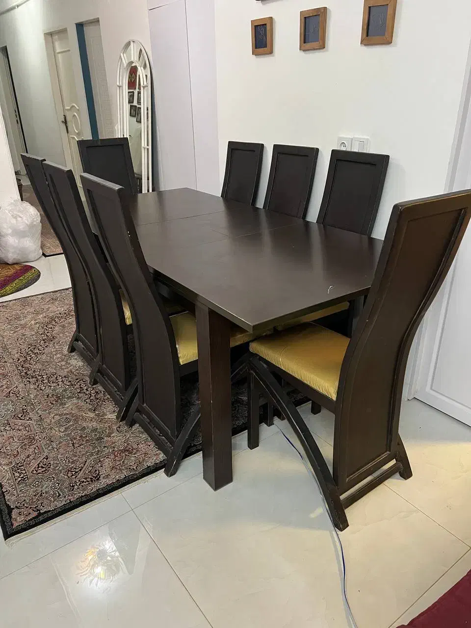 میز ناهار خوری 8 نفره|میز و صندلی غذاخوری|ساری, |دیوار