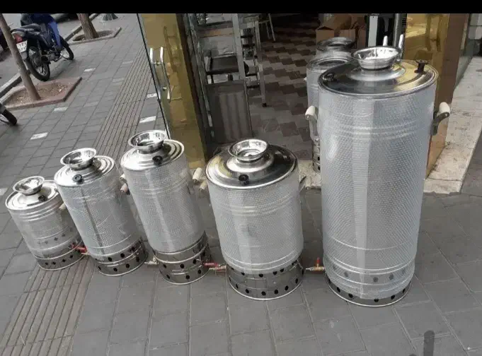 سماور گازی ۴ تا ۱۲ لیتری برنجی و استیل/سماورسازی|سماور، چایساز، قهوهساز|یزد, |دیوار