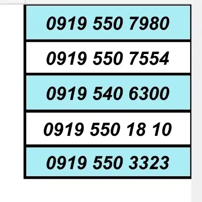 0919.550.7554|سیم‌کارت|کرج, عظیمیه|دیوار