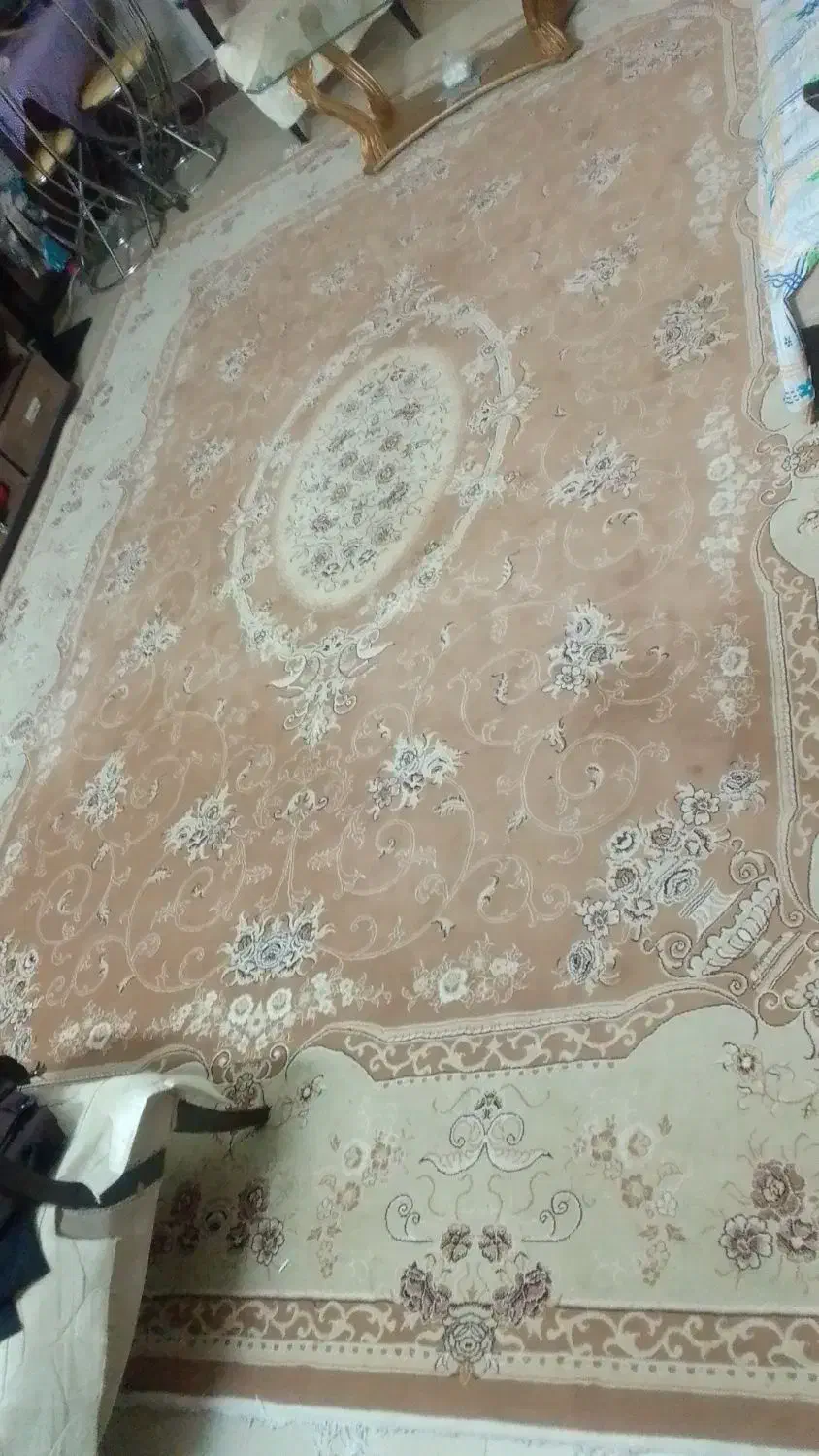 فرش ۱۲ متری و یه کناره ۳ متری در ۹۹ سانت|فرش|جغتای, |دیوار