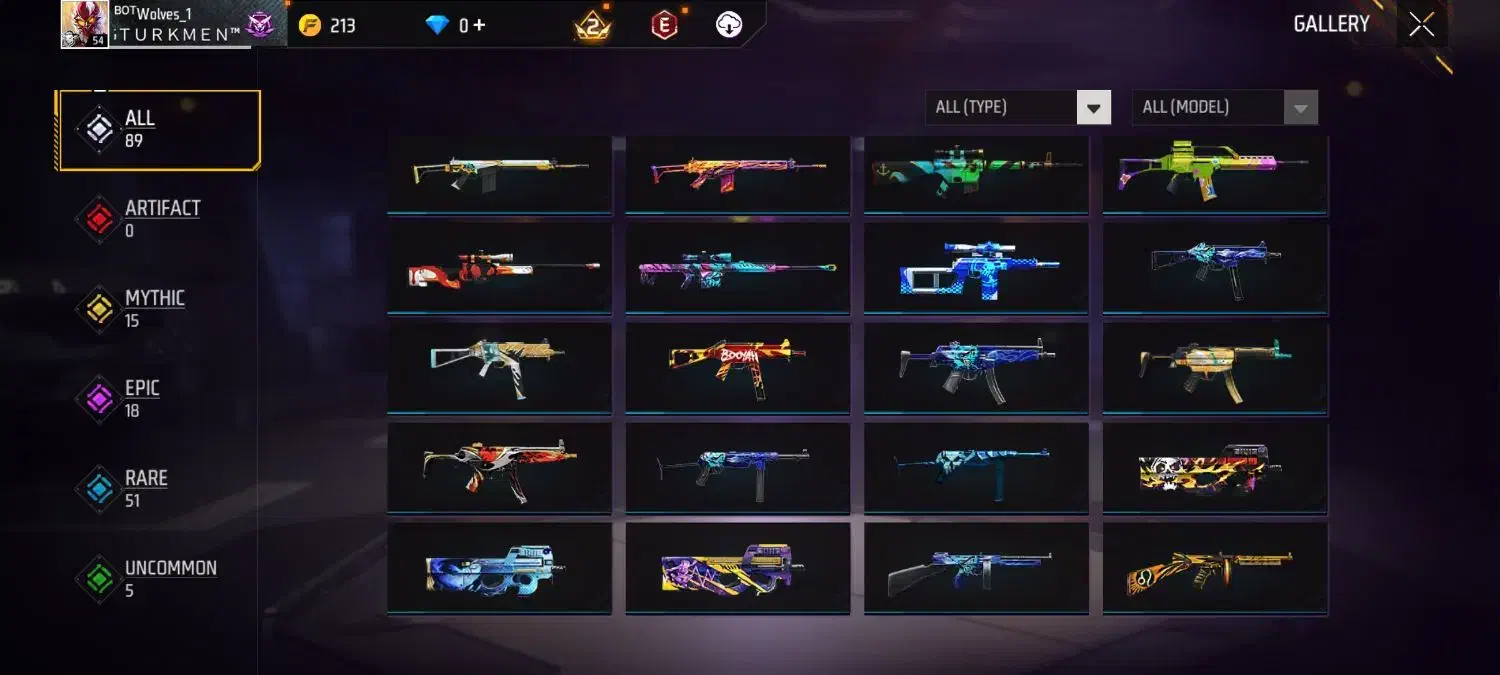 اکانت فری فایر لول 55|کنسول، بازی ویدئویی و آنلاین|آق قلا, |دیوار