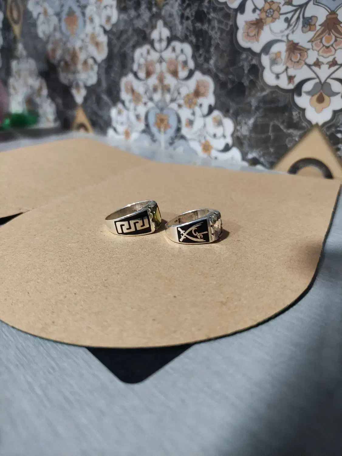 دو عدد انگشتر نقره با طراحی زیبا|جواهرات|شوش, |دیوار