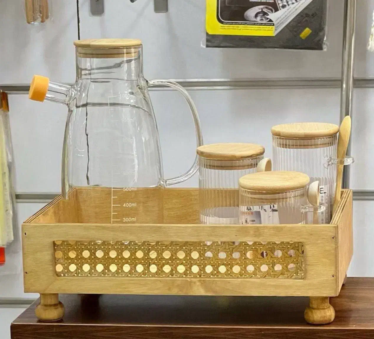 لوازم پر کاربردی چوبی حصیری|ظروف سرو و پذیرایی|لواسان, |دیوار