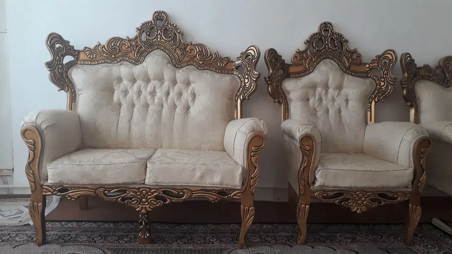مبل سلطنتی|مبلمان خانگی و میز عسلی|پارس‌آباد, |دیوار