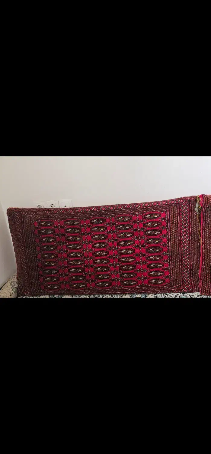 پشتی دستباف ترکمن|پشتی|گلپایگان, |دیوار