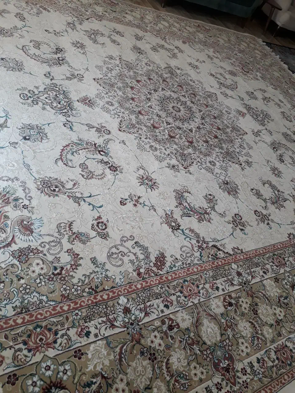 فرش ماشینی 700 شانه بافت مشهد (۴×۳)|فرش|گنبد کاووس, |دیوار