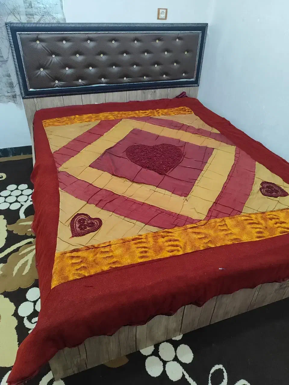 تختخواب دو نفره کمد زیر رختخوابی کوه چنار قایمیه|تخت و سرویس خواب|کوه چنار, |دیوار