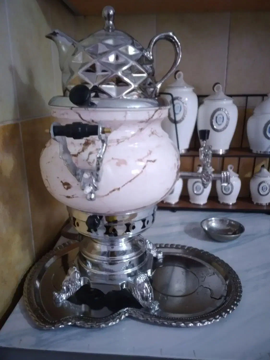 سماور گازی ۶ لیتری|سماور، چای‌ساز، قهوه‌ساز|پاکدشت, شهرک امام رضا|دیوار