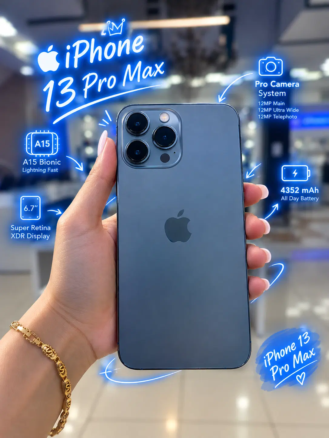 تمیز، شیک قدرتمند.13 Pro Max آمادهی فروش..|موبایل|خمینیشهر, |دیوار