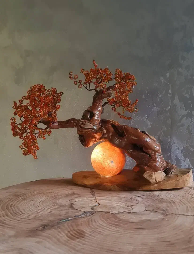 درختچه سنگ نمک|چراغ خواب و آباژور|کشکوئیه, |دیوار