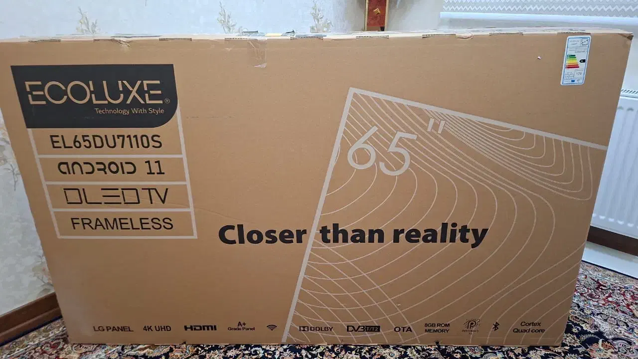 تلویزیون اکولوکس ۶۵ اینچ|تلویزیون و پروژکتور|اراک, |دیوار