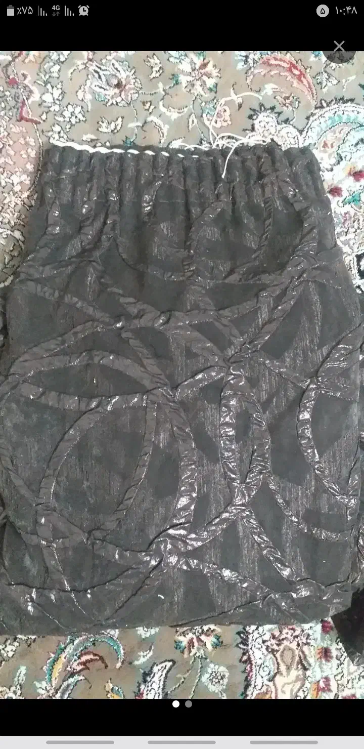 پرده جنس ترک شاین دار ۲ونیم در ۳و نیم|پرده، رانر، رومیزی|قم, منبع آب|دیوار