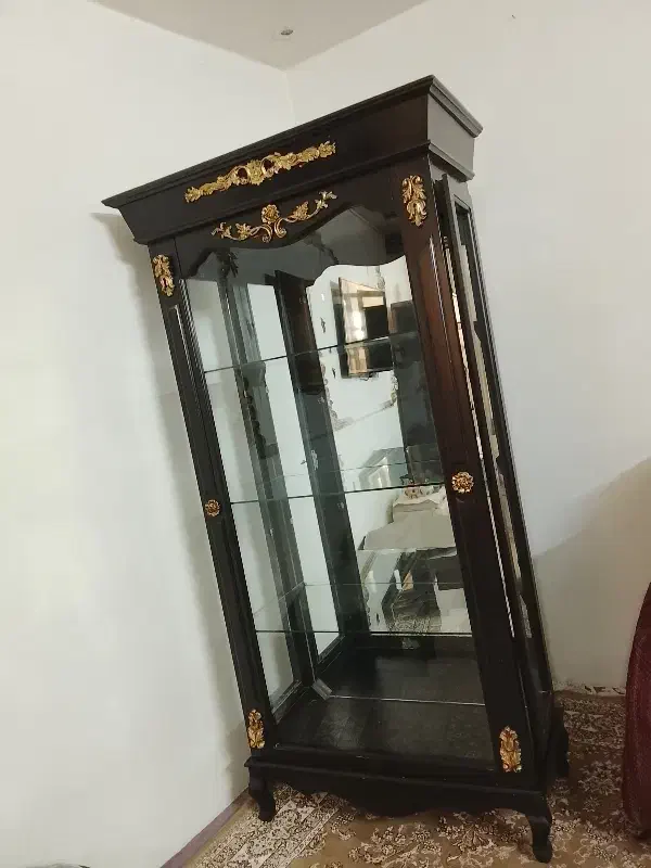 بوفه چوبی سفارشی درست شده با چوب گردو|بوفه، ویترین، کنسول|زنجان, |دیوار