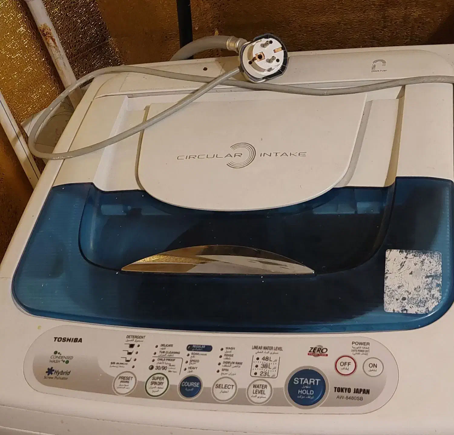 ماشین لباسشویی توشیبا (اصل ژاپن)|ماشین لباسشویی و خشککن لباس|مشهد, آبکوه|دیوار