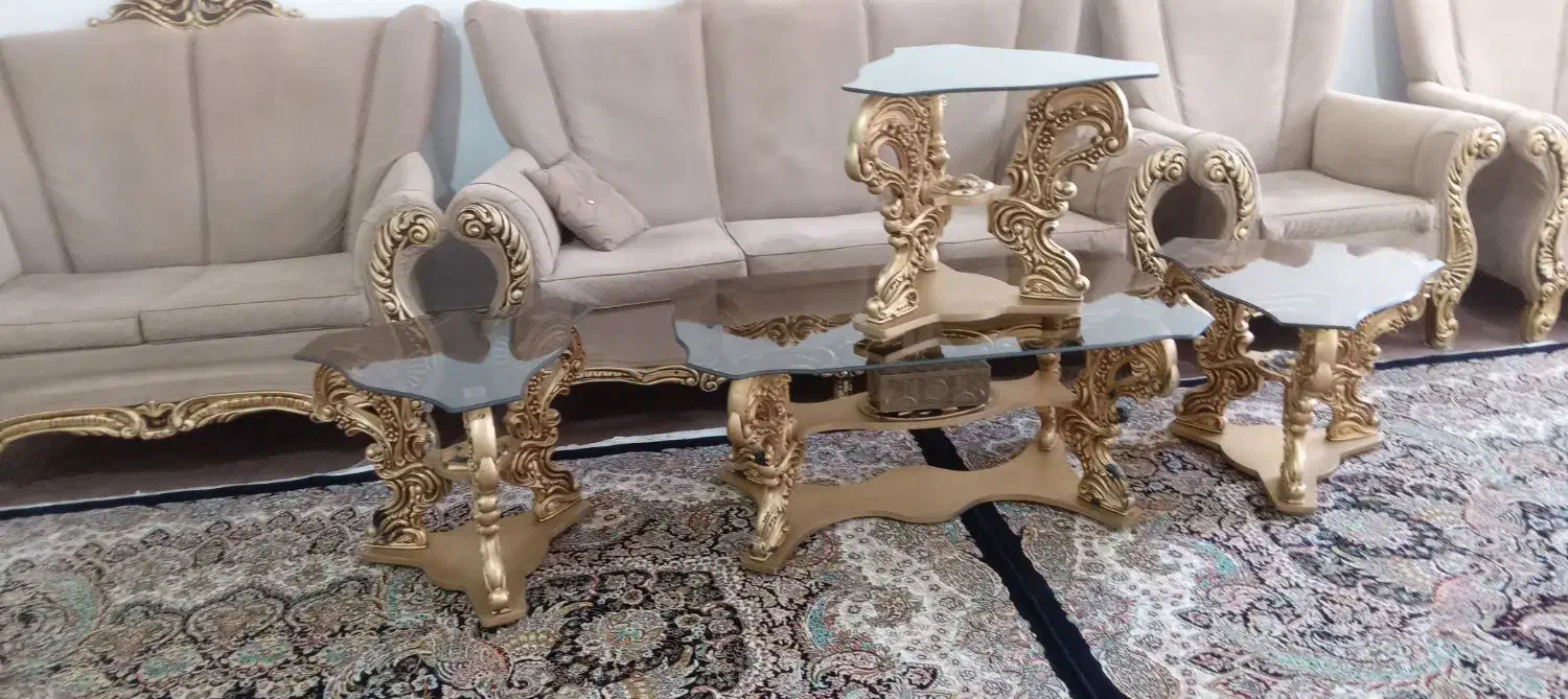 مبل هفت نفره در حد نو|مبلمان خانگی و میز عسلی|همدان, |دیوار