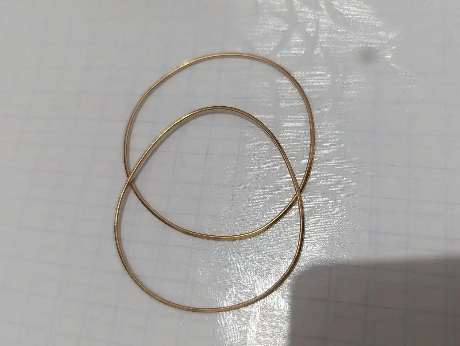 النگو آینه ای سایز ۲ سه گرمو ۱۹۰سوت|جواهرات|دره شهر, |دیوار